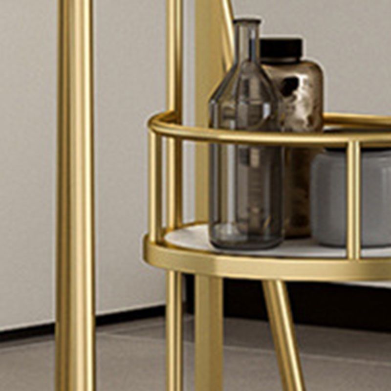 Glam Style 1/2/3 Pieces Bar Table Set Rectangle Stone Bar Table with Metal High Stools Clearhalo 'Bar Furniture' 'furn' 'furn_home_bar_bar_sets' 'Furniture' 'Home Bars & Bar Sets' 'home_bar_bar_sets' 'Kitchen & Dining Furniture' 1200x1200_6b573a0d-00d7-4702-8b80-e5c118ad4bd6