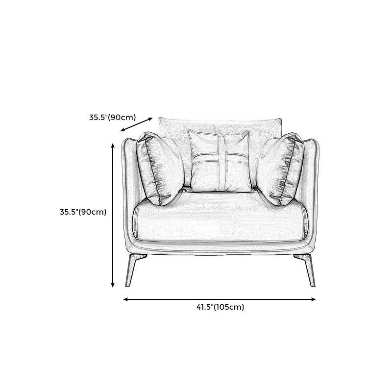 Urban Faux Leather Square Arm Sofa/Sectional for Apartment, Living Room Clearhalo 'furn' 'furn_sectionals' 'Furniture' 'furniture_sectionals' 'Living Room Furniture' 'Sectionals' 1200x1200_6b5a12cc-50c5-4ecb-b5a6-3a2552f8336f