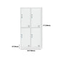 Contemporary Style Wardrobe White Metal Wardrobe Closet for Home Clearhalo 'Armoires & Wardrobes' 'armoires_wardrobes' 'Bedroom Furniture' 'furn' 'furn_armoires_wardrobes' 'Furniture' 1200x1200_6b5a4954-47ea-49a6-b75f-f2a446ed8928