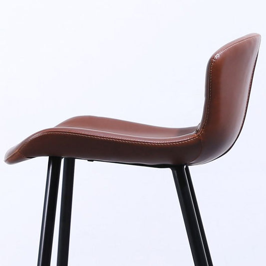 Modern Style Bar Stool Leather Backrest Counter Stool for Home