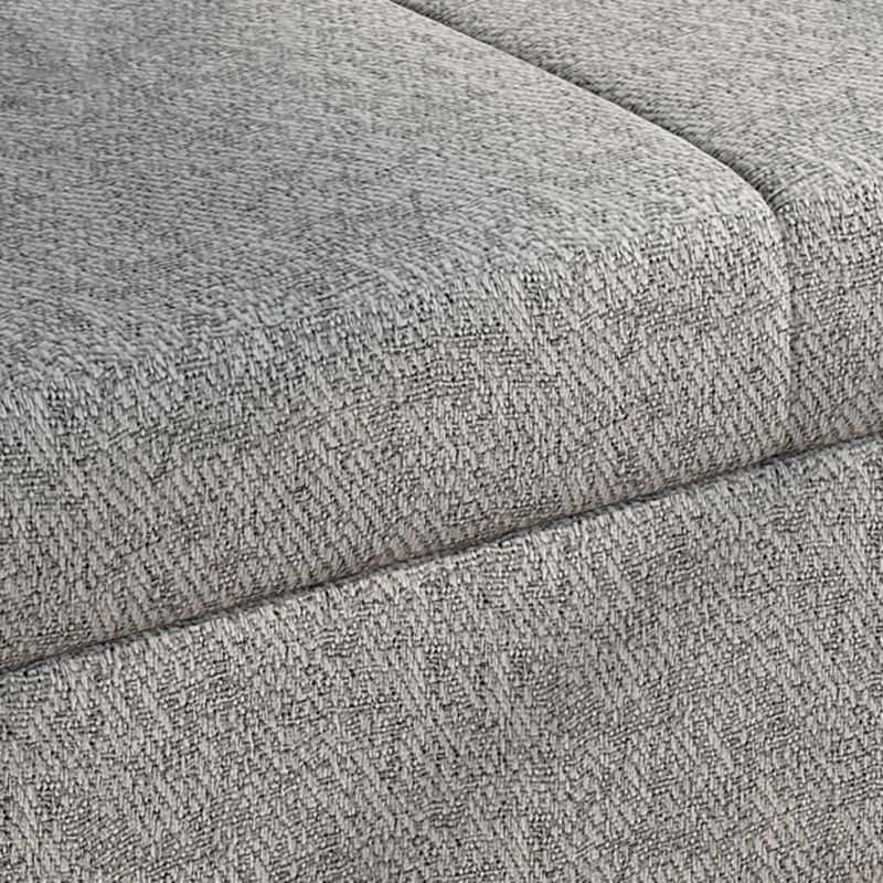 Contemporary Armless Cotton Blend Sofa Bed in Grey with Storage Clearhalo 'furn' 'furn_sofas' 'Furniture' 'furniture_sofas' 'Living Room Furniture' 'Sofa' 'sofas' 1200x1200_6b5c0e6f-c741-40b2-9a22-859fd52d6791