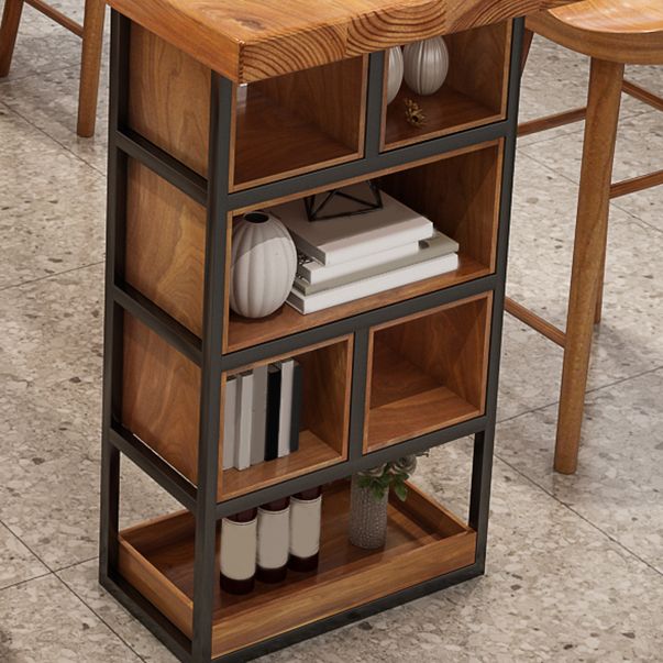 Brown 1/4 Pieces Pub Dining Set Solid Wood Table and Stool Set Clearhalo 'Bar Furniture' 'furn' 'furn_home_bar_bar_sets' 'Furniture' 'Home Bars & Bar Sets' 'home_bar_bar_sets' 'Kitchen & Dining Furniture' 1200x1200_6b5eee6e-ee9f-48e5-99cb-fc1a4c09aa7d
