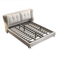 Contemporary Tufted Standard Bed with Wingback Headboard and Legs