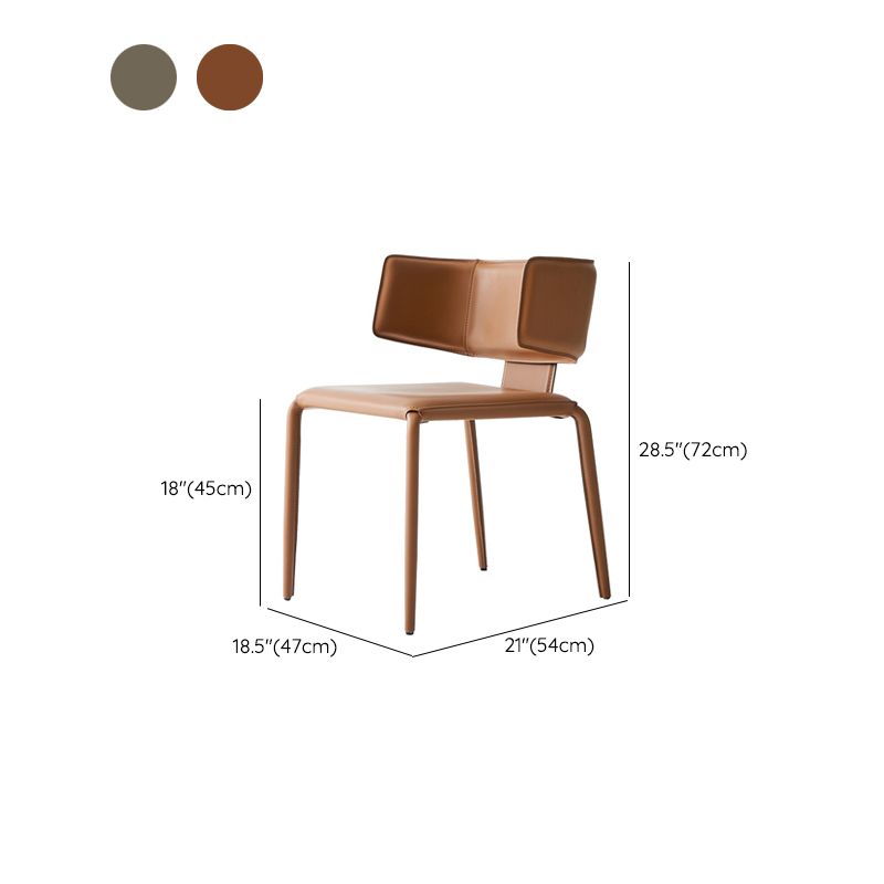 Mid-Century Modern Armless Side Chair Basic Four Leg Side Chair Clearhalo 'Accent Chairs' 'accent_chairs' 'Chairs & Seating' 'furn' 'furn_accent_chairs' 'Furniture' 'Living Room Furniture' 1200x1200_6b60a4f2-e821-4676-91c2-ff1f1ce29c4f