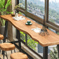 Living Room Modern Patio Bar Table Solid Wood Natural Footrest Bistro Bar Desk Clearhalo 'Bar Furniture' 'Bar Tables' 'bar_tables' 'furn' 'furn_bar_tables' 'Furniture' 'furniture_bar_tables' 'Kitchen & Dining Furniture' 1200x1200_6b6641c5-f3f2-4015-8c64-807c98b479e5