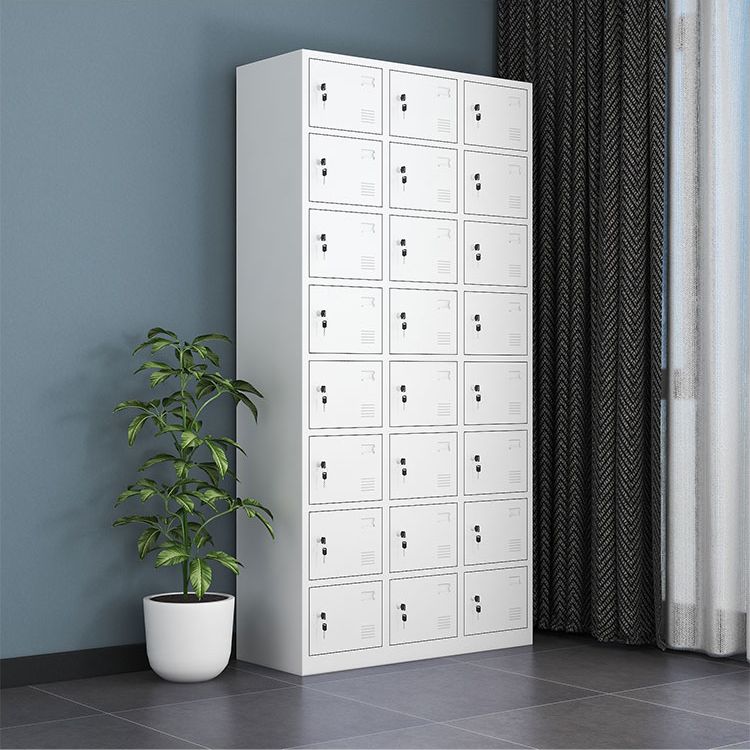 Metal Wardrobe Cabinet Contemporary Hinged Wardrobe Closet for Home Clearhalo 'Armoires & Wardrobes' 'armoires_wardrobes' 'Bedroom Furniture' 'furn' 'furn_armoires_wardrobes' 'Furniture' 1200x1200_6b687d79-2af1-4a8b-af34-10f521ba68e6