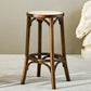 Contemporary Round Footrest Bar Stool Solid Wood Rattan Bar Stool Clearhalo 'Bar Furniture' 'Bar Stools' 'bar_stools' 'furn' 'furn_bar_stools' 'Furniture' 'Kitchen & Dining Furniture' 1200x1200_6b68fb66-caa7-4f38-b603-981fbaad7bf2