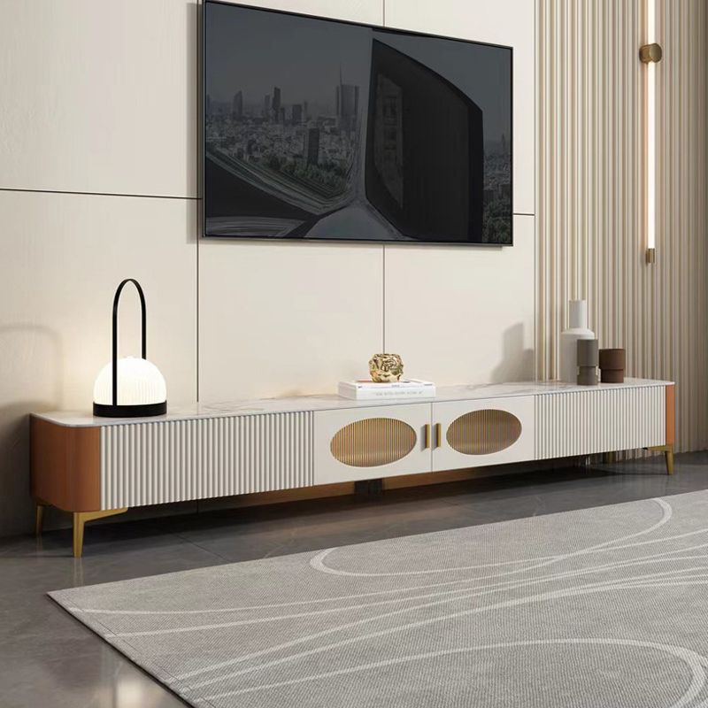 Consola moderna de Stone TV Consola White Floating TV Media para sala de estar