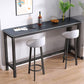 Contemporary Wood Bar Dining Table Rectangle Bar Table for Kitchen