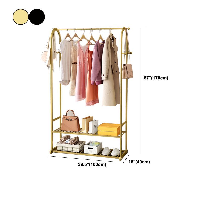 Modern Coat Hanger Storage Shelves Hall Tree Entry Hall Tree with Hooks Clearhalo 'Entry & Mudroom Furniture' 'furn' 'furn_hall_tree_coat_racks' 'Furniture' 'Hall Trees & Coat Racks' 'hall_tree_coat_racks' 1200x1200_6b6d22d1-044a-488b-a810-b5151adb6c46