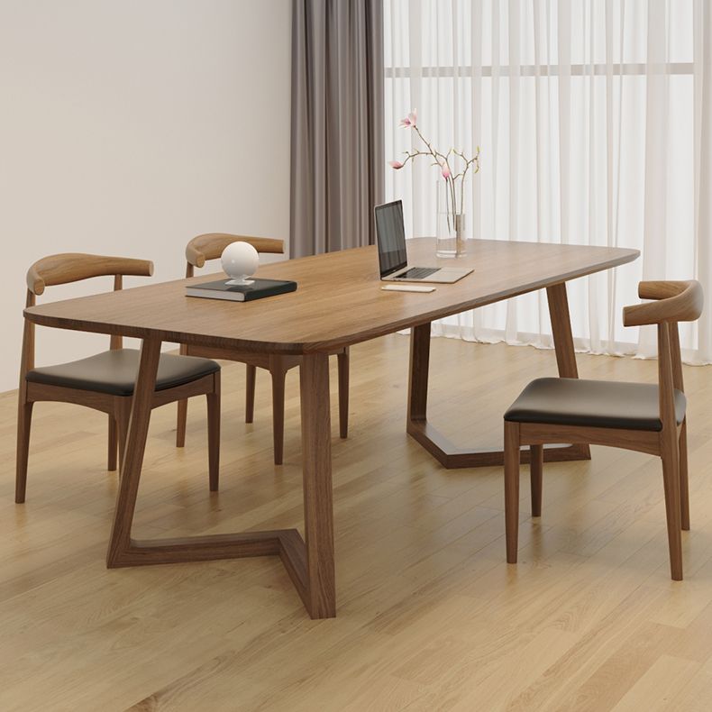 Escritorio de estilo moderno escritorio rectangular escritorio de oficina de madera maciza para el hogar