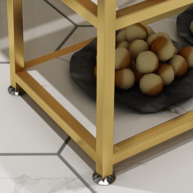 25.59"H Modern Stationary Prep Table Metal Prep Table for Home Use Clearhalo 'furn' 'furn_kitchen_islands_carts' 'Furniture' 'Kitchen & Dining Furniture' 'Kitchen Islands & Carts' 'kitchen_islands_carts' 1200x1200_6b6ff729-7e57-44f5-b9ef-b417a59a6197