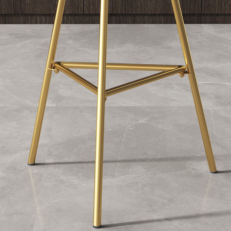 1/3/4 Pièces Industrial Round Bar Table Set Gold Iron Bistro Set avec repose-pied