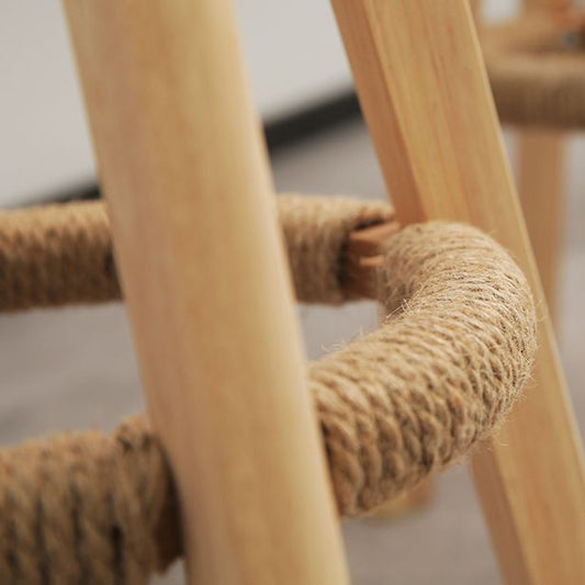 27.56" Wood Scandinavian Kitchen Dining Room Armless Stool Low Back Bar Stool Clearhalo 'Bar Furniture' 'Bar Stools' 'bar_stools' 'furn' 'furn_bar_stools' 'Furniture' 'furniture_bar_stools' 'Kitchen & Dining Furniture' 1200x1200_6b7499cd-613e-42b0-857e-687dd53cc18e