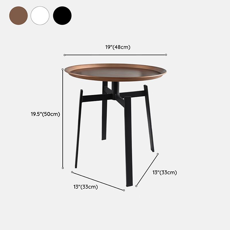 Tavolo da tavolo da cortile a 4 gambe tavolo vassoio laterale per soggiorno