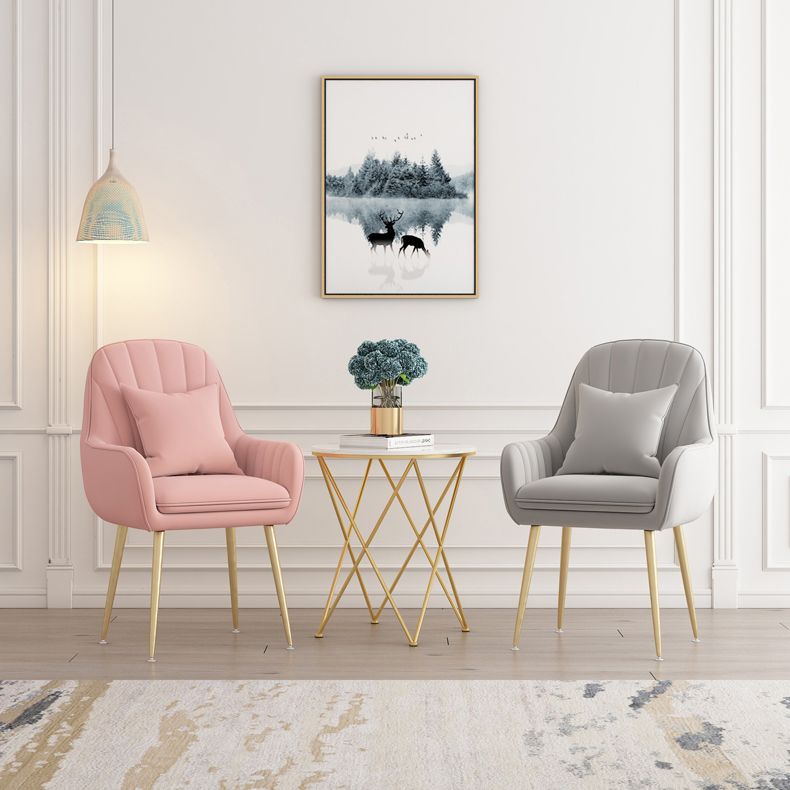 Metal Contemporary Home Side Chair Parsons Chair 18'' Wide Chair for Kitchen Clearhalo ' kitchen&dining_furn' 'Dining Chairs' 'Dining Tables & Seating' 'dining_chair' 'Furniture' 'furniture_dining_chair' 'Kitchen & Dining Furniture' 'kitchen' 1200x1200_6b7500dd-94c6-4b36-8143-47fb8cbca99f