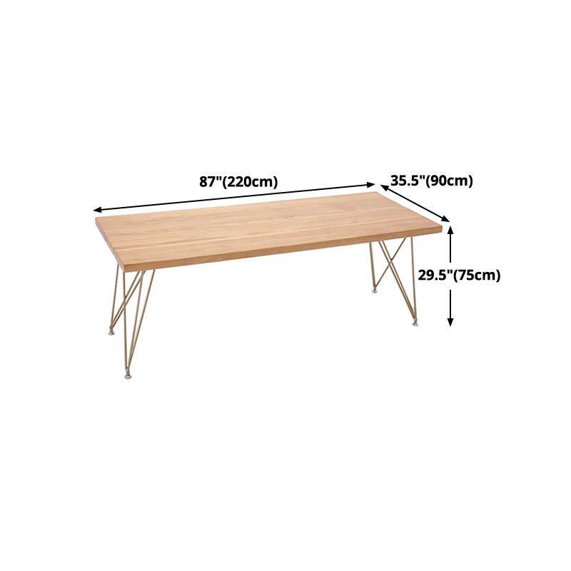 Traditional Luxury Table Rectangle Pine Solid Wood Dining Table for Home Clearhalo ' dining_table' 'Dining Tables & Seating' 'Dining Tables' 'furn' 'furn_dining_table' 'Furniture' 'furniture_dining_table' 'Kitchen & Dining Furniture' 'kitchen&dining_furn' 'kitchen' 'kitchen_dining_table' 1200x1200_6b754053-a8dc-4291-85f1-b1369fce834a