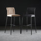Upholstered Modern Counter Bar Stool Armless Backrest Bar Stool with Metal Base Clearhalo 'Bar Furniture' 'Bar Stools' 'bar_stools' 'furn' 'furn_bar_stools' 'furniture_bar_stools' 'Kitchen & Dining Furniture' 'kitchen&dining_furn' 'kitchen' 'kitchen_furn' Furniture' 1200x1200_6b75bcfb-87cc-4628-8e5d-38f3282b81e8