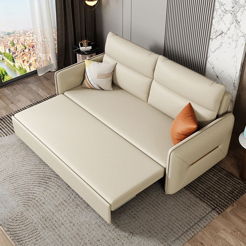 フェイクレザーステイン耐性ソファベッドコンテンポラリーベッドソファソファ