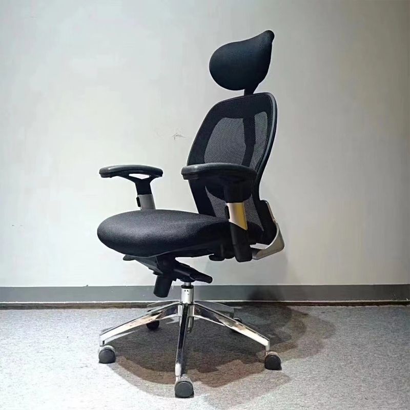 Black Contemporary Desk Chair Breathable AirGrid Office Chair Clearhalo 'furn' 'furn_office_chair' 'Furniture' 'Office Chairs' 'Office Furniture' 'office_chair' 1200x1200_6b7baa25-d893-4997-9ff8-3968ee9432fb