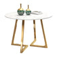 Scandinavian Round DiningRoomTableSet with Sintered Stone Dinette Set with Metal Pedestal Base Clearhalo 'Dining Room Sets' 'Dining Tables & Seating' 'dining_room_set' 'furn' 'furn_dining_room_set' 'Furniture' 'furniture_dining_room_set' 'Kitchen & Dining Furniture' 'kitchen&dining_furn' 'kitchen' 1200x1200_6b7bd419-23c2-4594-9813-8061fedc7241