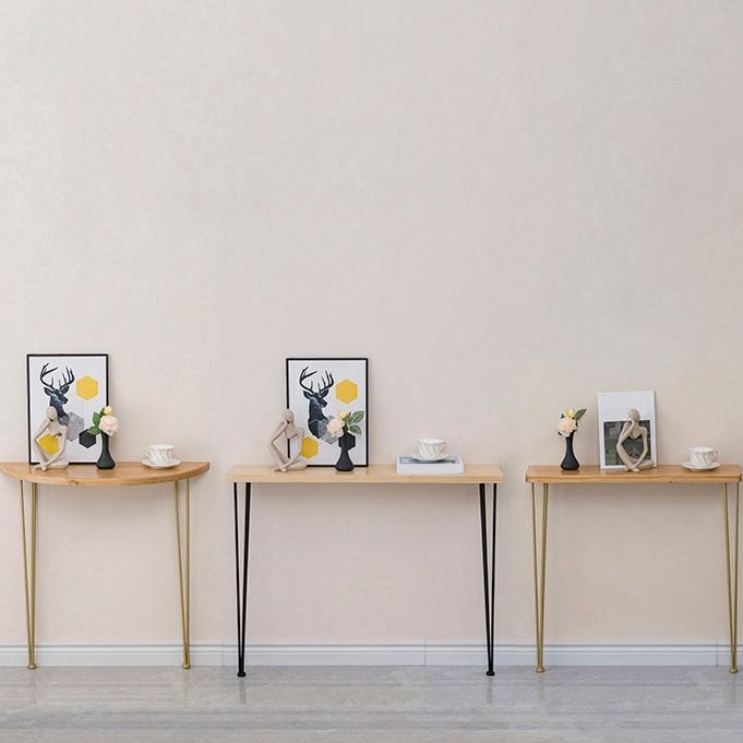 31.5 Inch Height Console Table Solid Wood Contemporary Console Clearhalo 'Console Tables' 'console_tables' 'Entry & Mudroom Furniture' 'furn' 'furn_console_tables' 'Furniture' 1200x1200_6b7cd218-c868-4255-aece-b7b6ac0dc72d