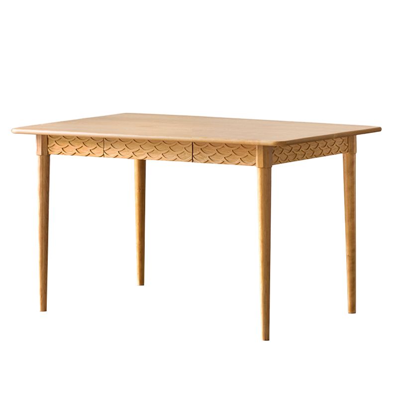 Simplicity Rectangle 4-foot Home Furniture Solid Wood Dining Table with Drawer Clearhalo ' dining_table' 'Dining Tables & Seating' 'Dining Tables' 'furn' 'furn_dining_table' 'Furniture' 'furniture_dining_table' 'Kitchen & Dining Furniture' 'kitchen&dining_furn' 'kitchen' 'kitchen_dining_table' 1200x1200_6b7d1da1-83bf-4056-867a-840d67fc12a8