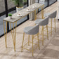 Modern Marble Pub Table with Rectangle Table Top Legs Table - 42" H Clearhalo 'Bar Furniture' 'Bar Tables' 'bar_tables' 'furn' 'furn_bar_tables' 'Furniture' 'furniture_bar_tables' 'Kitchen & Dining Furniture' 1200x1200_6b80cf0d-b65c-4af8-81fb-78a8e31fad1b