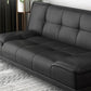 Contemporary Armless Adjustable Sofa Convertible Sofa for Living Room, Apartment