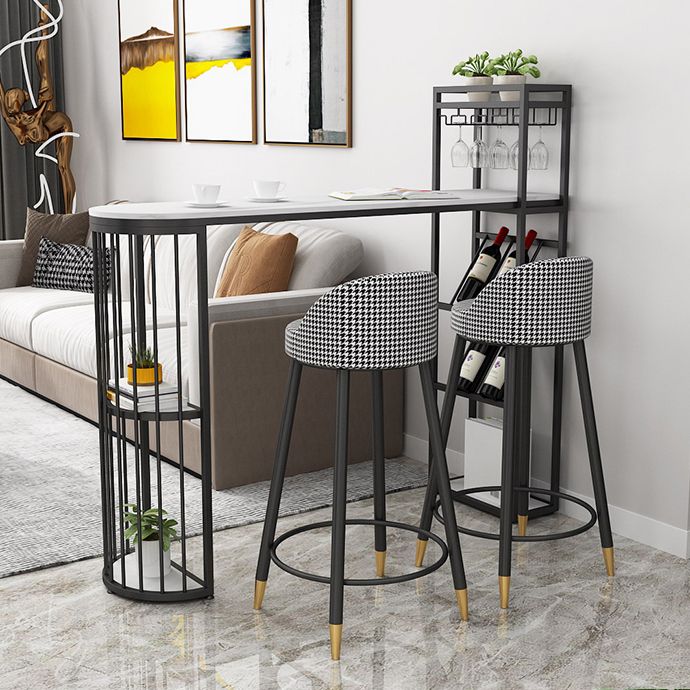 Bucket Bar Stools Metal Low Back Dining Stools with Metal Base Clearhalo 'Bar Furniture' 'Bar Stools' 'bar_stools' 'furn' 'furn_bar_stools' 'Furniture' 'Kitchen & Dining Furniture' 1200x1200_6b8254dd-377b-4ec9-b1e0-9d54ea55abf2