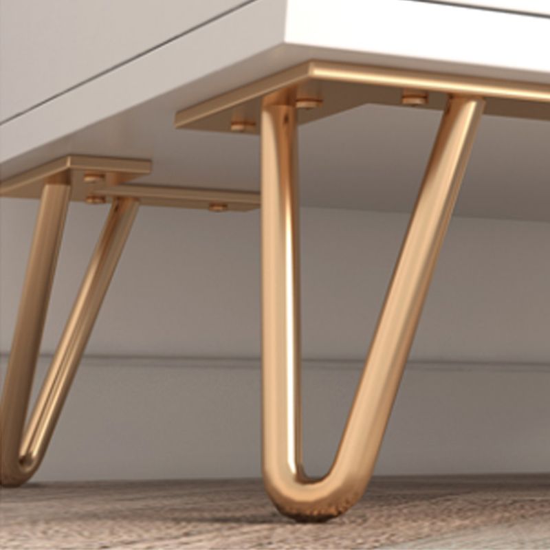 Dusineurs de poitrine de rangement à fermes doux classiques commode en bois blanc