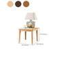 Modern Square End Table Solid Wood Top 4 Legs Sofa End Side Table