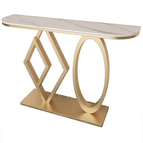 Tabella accento glam alto 31,5 pollici tavolo da console in pietra per sala per sala
