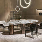 Oval Traditional Luxury Dining Table Sintered Stone Table with 3 Gold Legs Clearhalo ' dining_table' 'Dining Tables & Seating' 'Dining Tables' 'furn' 'furn_dining_table' 'Furniture' 'furniture_dining_table' 'Kitchen & Dining Furniture' 'kitchen&dining_furn' 'kitchen' 'kitchen_dining_table' 1200x1200_6b893d83-d76f-4ec1-b274-353c8ee29208