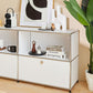 Sideboard in metallo di colore bianco Sideboard da pranzo in stile moderno per soggiorno