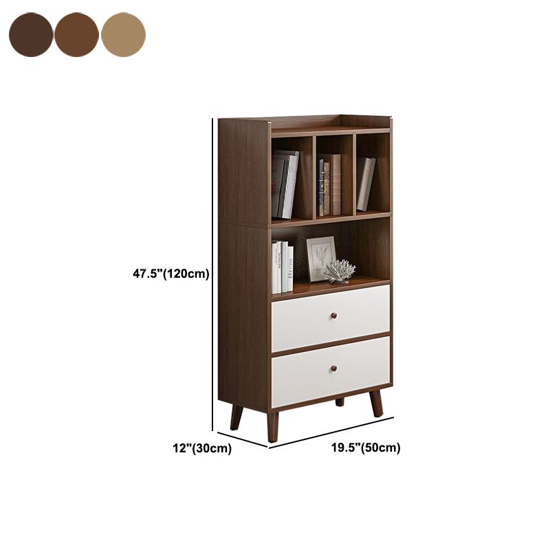 Libreria moderna per finiture opache in legno Bookcase con archiviazione dei cassetti