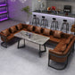 Industrial Sintered Stone Dinner Room Kitchen Table Gray Top Table with Black Frame for Dining Room Clearhalo ' dining_table' 'Dining Tables & Seating' 'Dining Tables' 'furn' 'furn_dining_table' 'Furniture' 'furniture_dining_table' 'Kitchen & Dining Furniture' 'kitchen&dining_furn' 'kitchen' 'kitchen_dining_table' 1200x1200_6b8b31b7-ce4a-4b8e-91a5-94dfea4f0b86