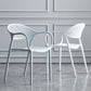 Scandinavian Plastic Kitchen Dining Room Arm Chair Open Back Chair Clearhalo 'Dining Chairs' 'Dining Tables & Seating' 'dining_chair' 'furn' 'furn_dining_chair' 'Furniture' 'furniture_dining_chair' 'Kitchen & Dining Furniture' 1200x1200_6b8bc242-bbe9-4902-b3f6-f55374569dcd