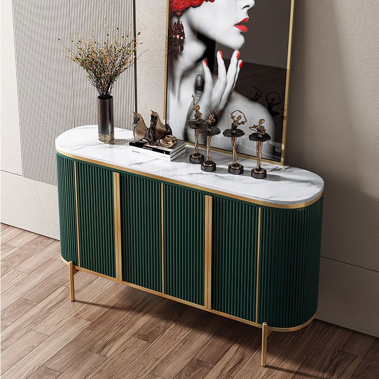 Glam Style Sideboard Stone Top Sideboard with Door for Living Room Clearhalo 'buffet_sideboard' 'Buffets & Sideboards' 'furn' 'furn_buffet_sideboard' 'Furniture' 'Kitchen & Dining Furniture' 1200x1200_6b8d944f-97c0-4755-9d9a-67e607f25722