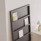 Metal Closed Back Bookshelf Standard Industrial Bookcase with Shelves