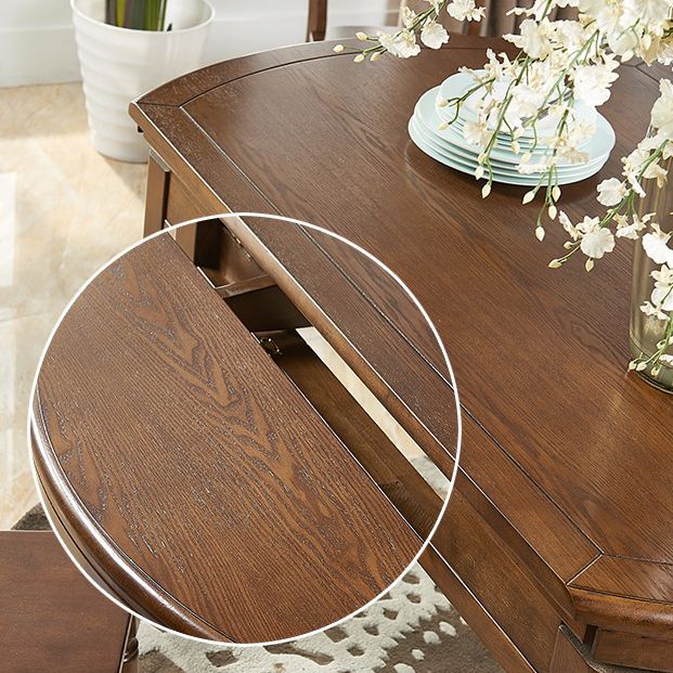 Ensemble table et chaises de salle à manger 7 pièces, ensemble de table et chaises en bois massif