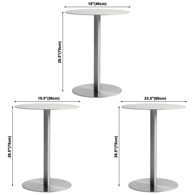 Stainless Steel Industrial Dining Table Tulip Base Dining Table for Home Use Clearhalo ' dining_table' 'Dining Tables & Seating' 'Dining Tables' 'furn' 'furn_dining_table' 'Furniture' 'furniture_dining_table' 'Kitchen & Dining Furniture' 'kitchen&dining_furn' 'kitchen' 'kitchen_dining_table' 1200x1200_6b932349-435e-4e29-b575-679ba11b062a