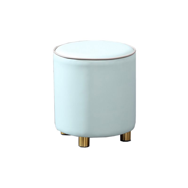 Orange Leather Round Standard Water Resistant Indoor Standard Clearhalo 'furn' 'furn_ottomans_poufs' 'Furniture' 'Living Room Furniture' 'Ottomans & Poufs' 'ottomans_poufs' 1200x1200_6b943b79-fae6-42a4-baa9-db49a29e9114