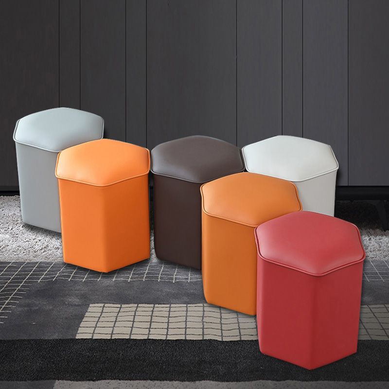 Rode moderne pouf waterbestendige specialiteiten voetkruk voor woonkamer