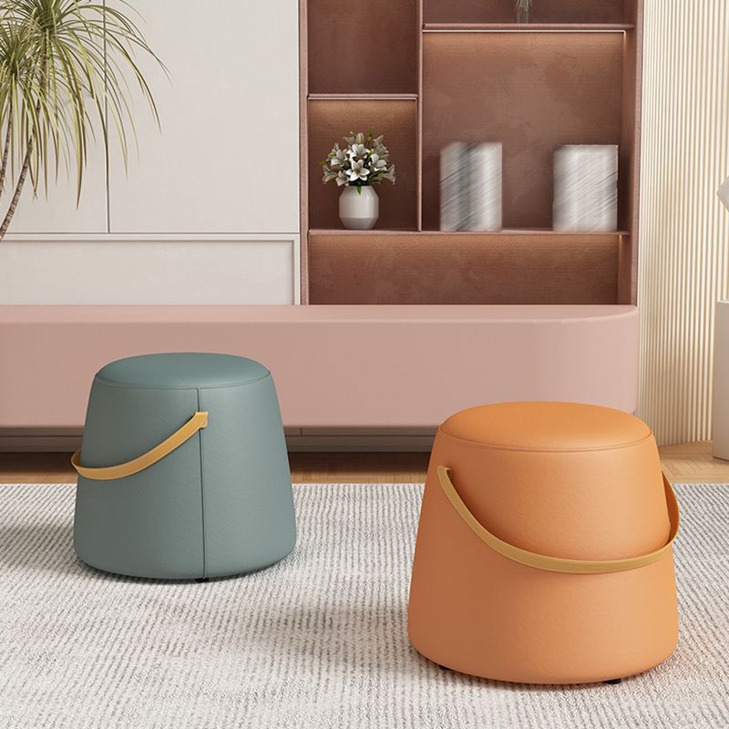 Portable Pouf Pure Color Cylinder Shape Modern Fabric Stain Resistant Pouf Ottoman Clearhalo 'furn' 'furn_ottomans_poufs' 'Furniture' 'Living Room Furniture' 'Ottomans & Poufs' 'ottomans_poufs' 1200x1200_6b97f7b6-d201-46ca-a450-92a5f6aa5a82