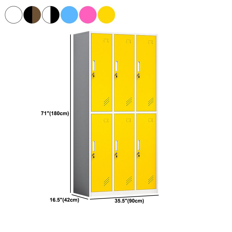 Eigentijdse stalen opbergkastje niet-hangende garderobe armoire