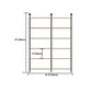 9.84"W Bookshelf Industrial Style Wall Mounted Bookcase for Home and Office