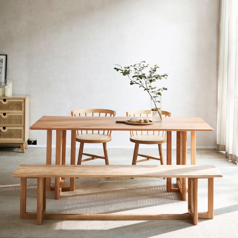 Ashwood Solid Wood Dining Table Wood Color Simplicity Fixed Table for Dining Room Clearhalo ' dining_table' 'Dining Tables & Seating' 'Dining Tables' 'furn' 'furn_dining_table' 'Furniture' 'furniture_dining_table' 'Kitchen & Dining Furniture' 'kitchen&dining_furn' 'kitchen' 'kitchen_dining_table' 1200x1200_6b99c0ae-3108-4968-a5ad-50104a1125a8