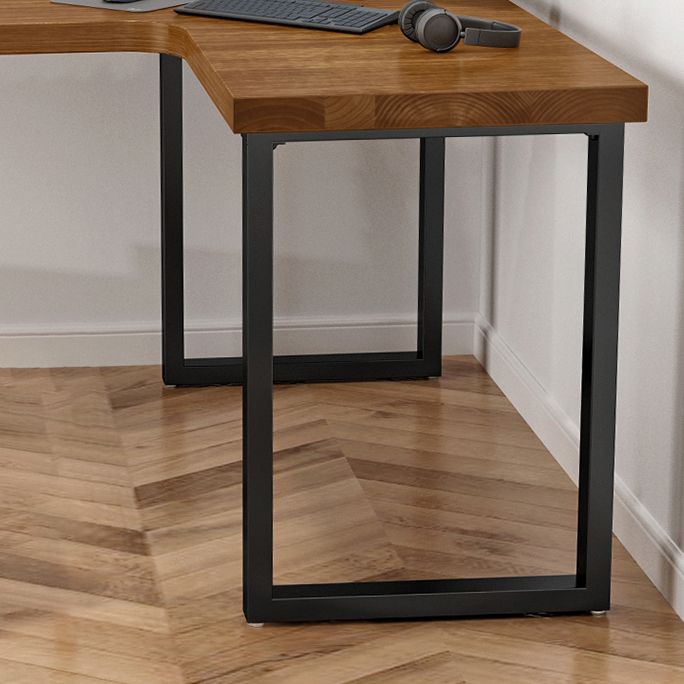 Solid Wood Pedestal Writing Desk Industrial L-Shape Office Desk Clearhalo 'furn' 'furn_office_desk' 'Furniture' 'Office Desks' 'Office Furniture' 'office_desk' 1200x1200_6b99d786-ff3a-4400-adcc-0e0d3de505b0