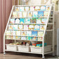 Metal Ladder Bookcase Vertical Shelf Bookcase for Study Room